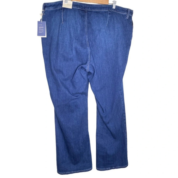 ✨NWT Universal Thread Dark Wash Elastic Adaptive Bootcut Flare Jeans Size 24W - Picture 10 of 12